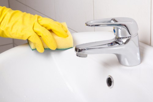 Kitchen cleaning during house cleaning in SW12