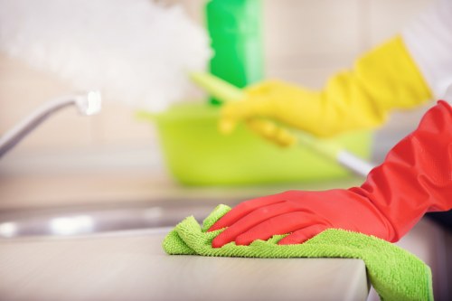 Professional home cleaning tasks in a SW12 property